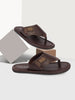 Men Brown Outdoor Comfort Thong Slipper Sandals