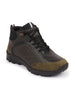 Men Olive Ankle Top Suede Leather Lace Up Anti Skid Sole Trekking and Hiking Boots