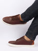 Men Brown Outdoor Classic Lace Up Sneakers Shoes