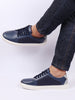 Men Navy Blue Outdoor Classic Lace Up Sneakers Shoes