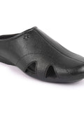 Men Black Back Open Outdoor Slip-On Slipper Sandals