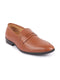 Men Tan Textured Print All Day Comfort Formal Party Penny Loafer Slip-On Shoes