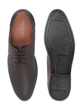 Men Brown Formal Lace-Up Oxford Shoes