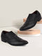Men Black Formal Lace-Up Brogue Shoes