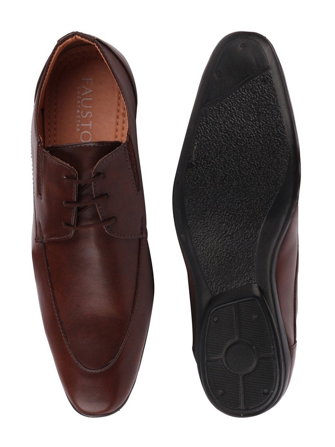 Shop Men Brown Formal Lace-Up Derby Shoes Online.
