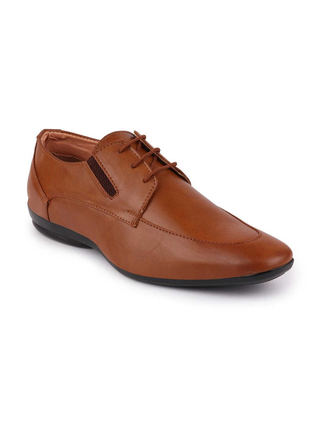 Shop Men Tan Formal Lace-Up Derby Shoes Online.