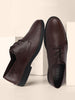 Men Brown Formal Leather Lace-Up Derby Shoes