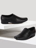 Men Black Formal Leather Slip-On Shoes