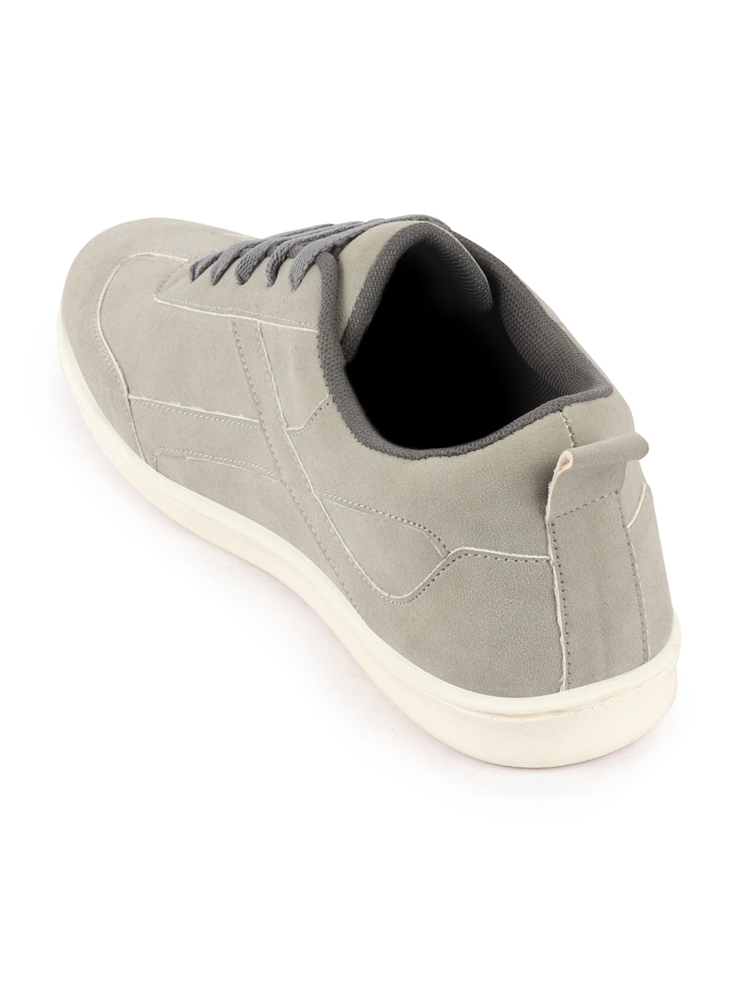 Shop Men Grey Trendy Fashion Classic Super Light Speedy Runs Anti Skid Lace Up Sneakers Shoes Online.