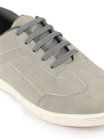 Shop Men Grey Trendy Fashion Classic Super Light Speedy Runs Anti Skid Lace Up Sneakers Shoes Online.