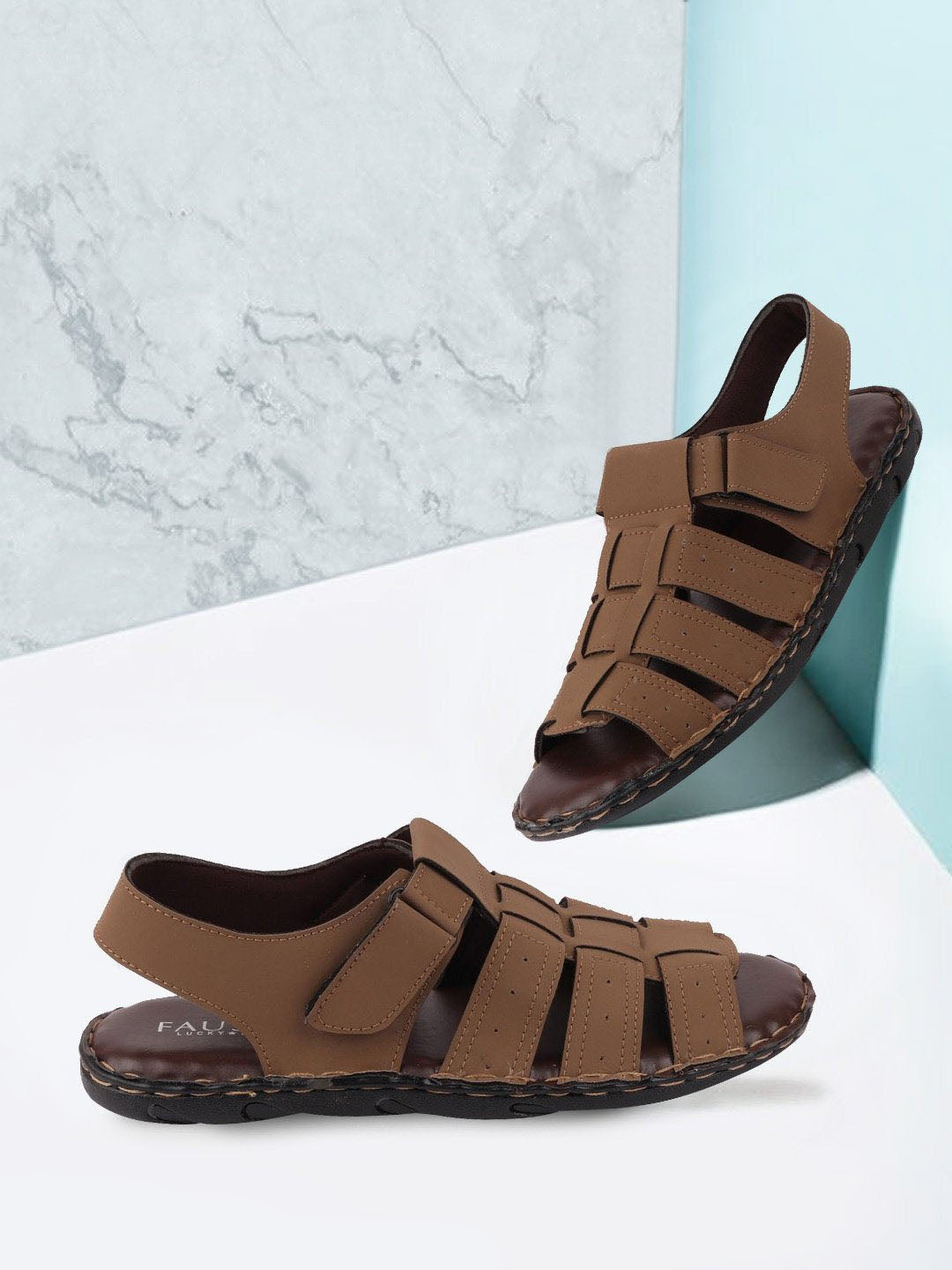 Clarks Union Open Toe Fisherman Sandals in Brown for Men | Lyst