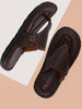 Men Brown Formal Slip-On Slippers