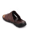 Men Brown Formal Leather Slip-On Dress Slip-On Slippers