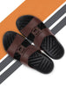 Men Brown Casual Leather Slip-On Dress Slippers