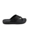 Shop Men Black Side Stitched Slippers Online.