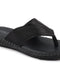 Shop Men Black Side Stitched Slippers Online.