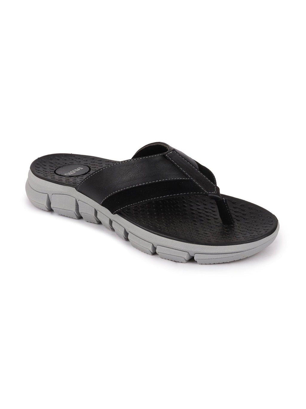 Shop Men Black Casual Flexible Phylon Sole Slippers Online.