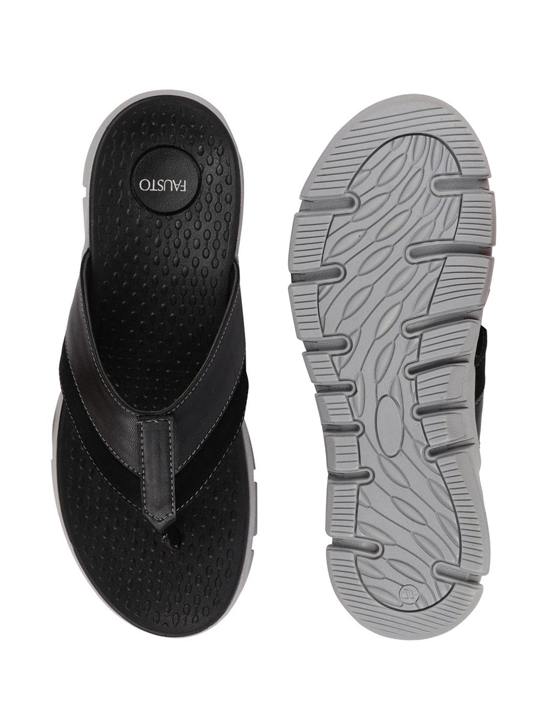 Shop Men Black Casual Flexible Phylon Sole Slippers Online.