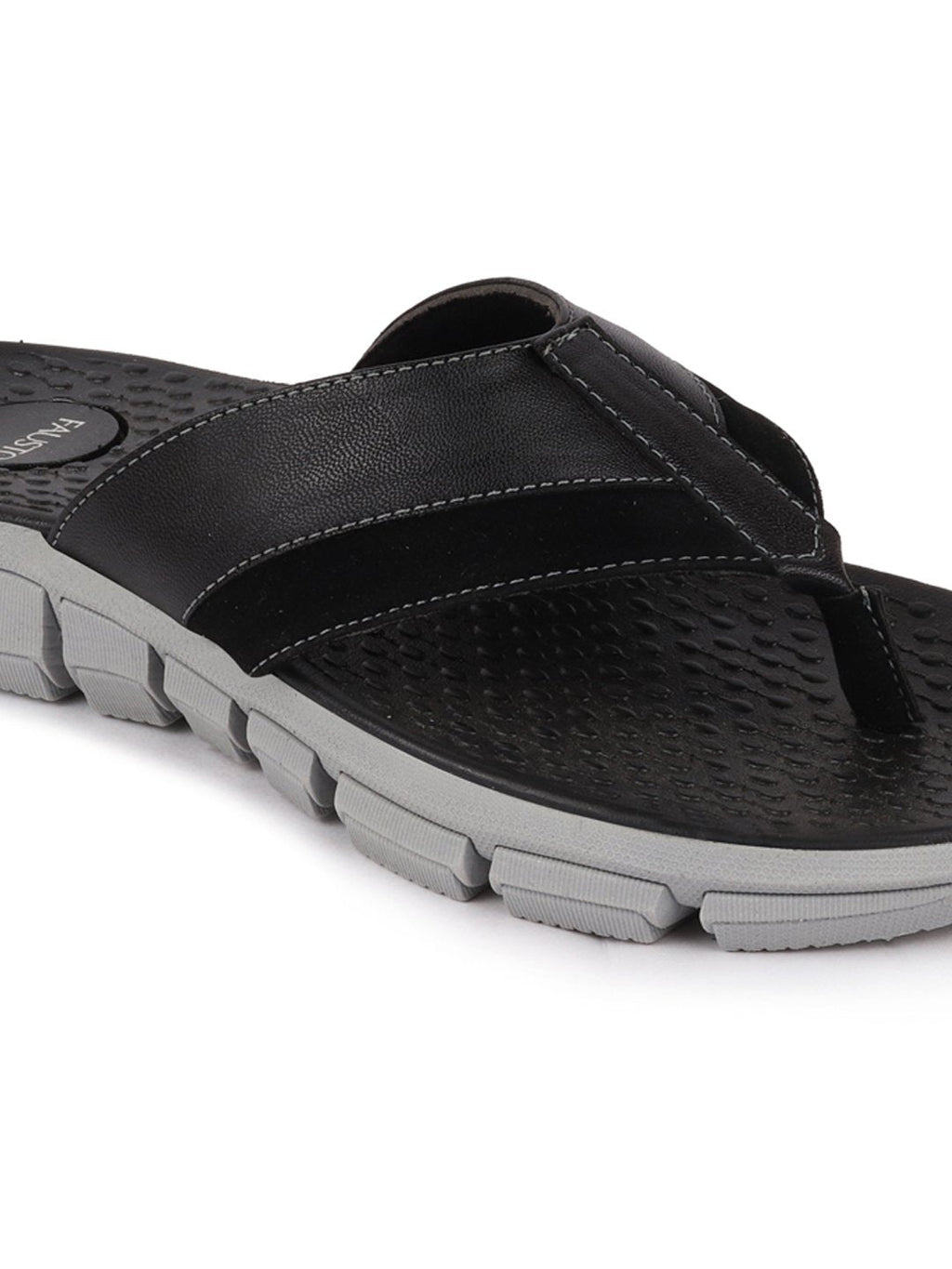 Shop Men Black Casual Flexible Phylon Sole Slippers Online.