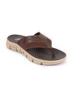 Shop Men Brown Casual Flexible Phylon Sole Slippers Online.