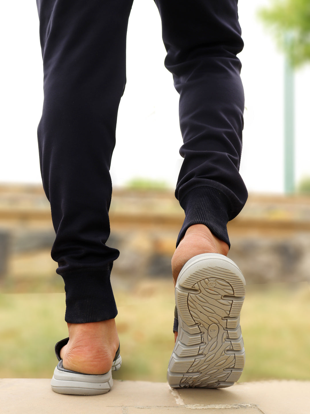 Shop Men Navy Blue Slip On Casual Flexible Phylon Sole Slippers Online.