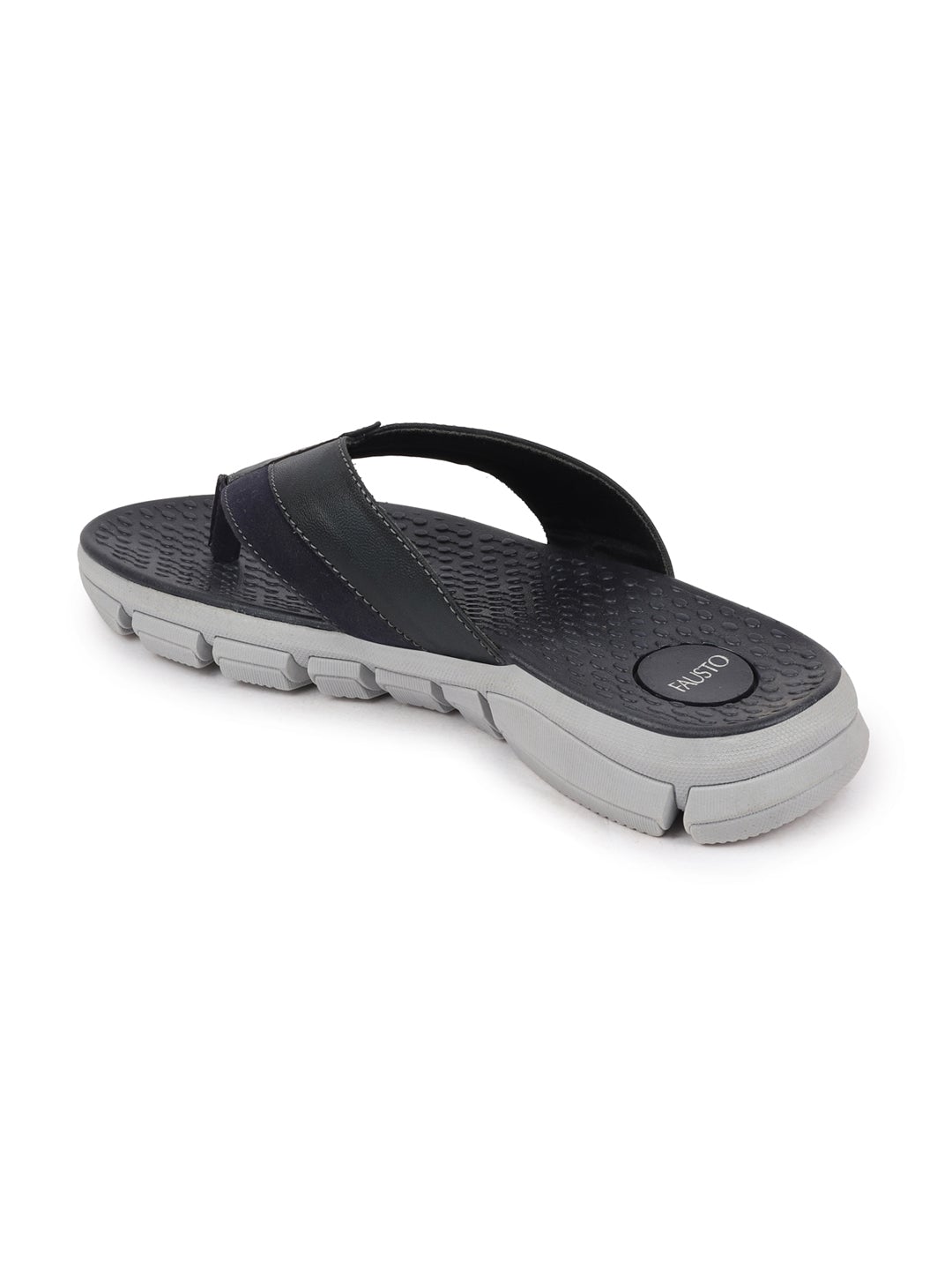 Shop Men Navy Blue Slip On Casual Flexible Phylon Sole Slippers Online.