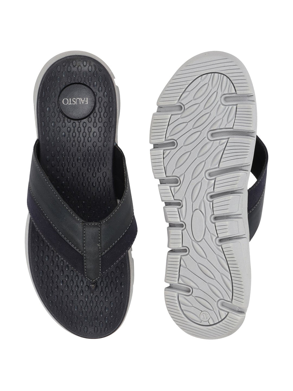 Shop Men Navy Blue Slip On Casual Flexible Phylon Sole Slippers Online.