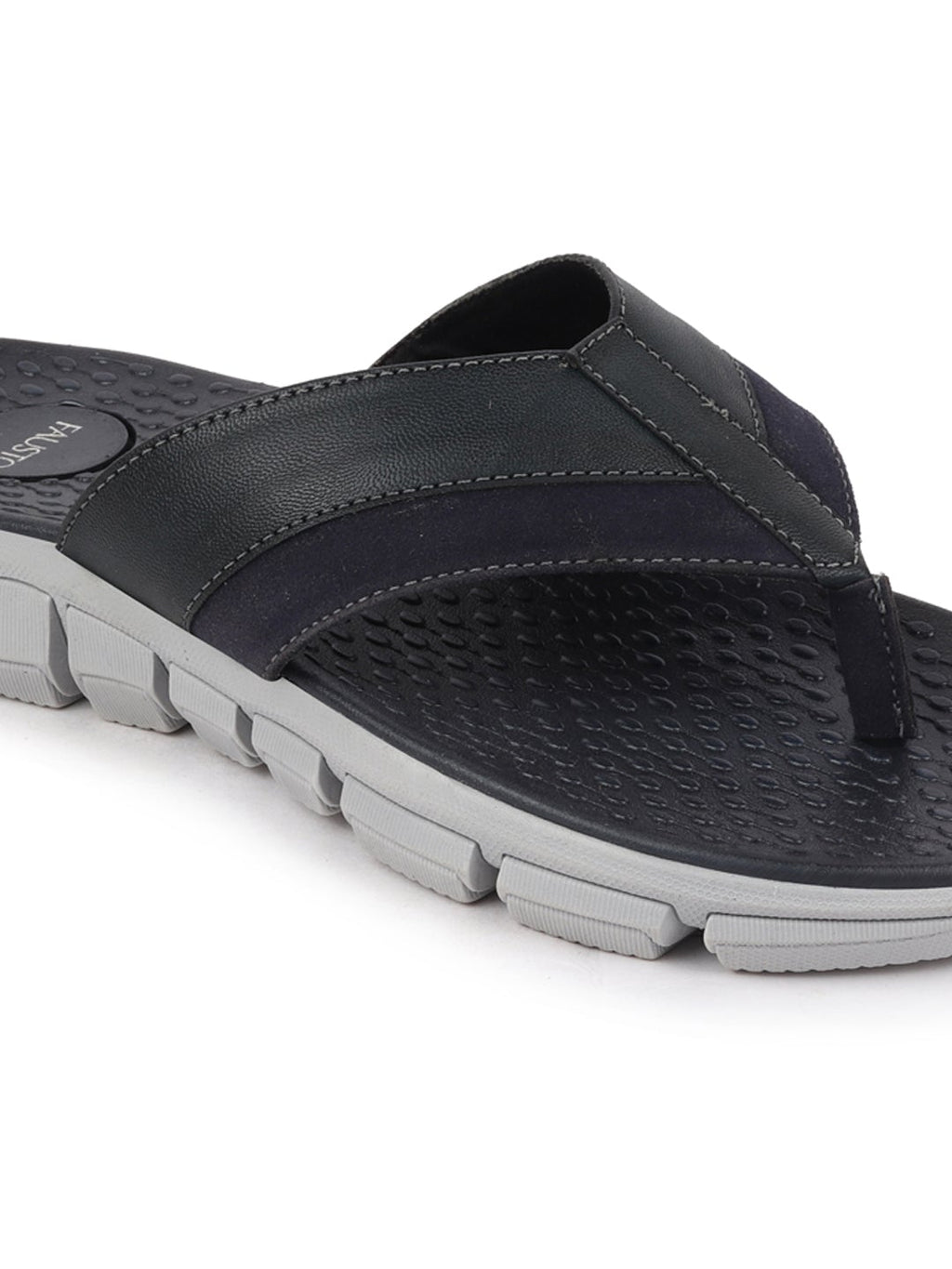 Shop Men Navy Blue Slip On Casual Flexible Phylon Sole Slippers Online.