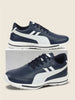 Men Navy Blue Casual Outfit Lace Up Sneakers