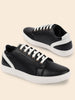 Men Black Stylish Lace Up Sneakers