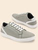 Men Grey Stylish Lace Up Sneakers