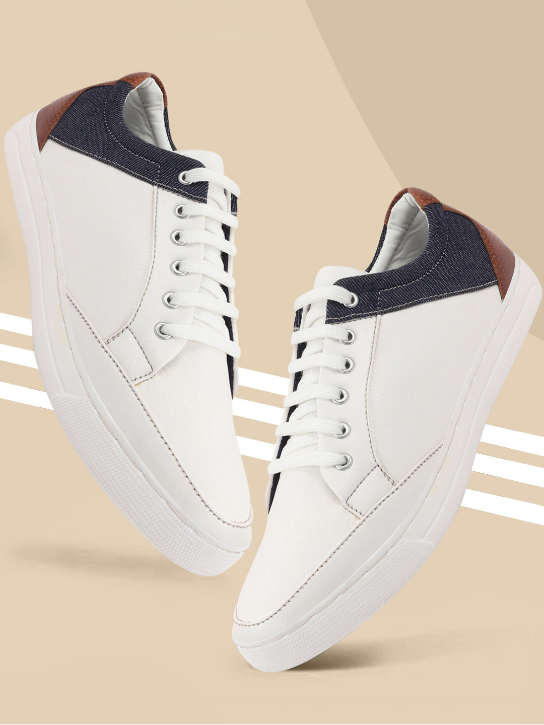 Buy Men White Lace-Up Casual Shoes Online - 346072 | Allen Solly