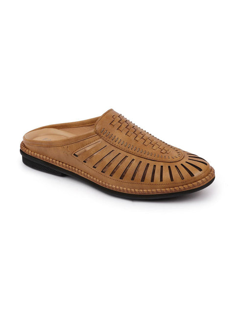 Shop Men Camel Back Open Laser Cut Stitched Ethnic Mojaris Online.