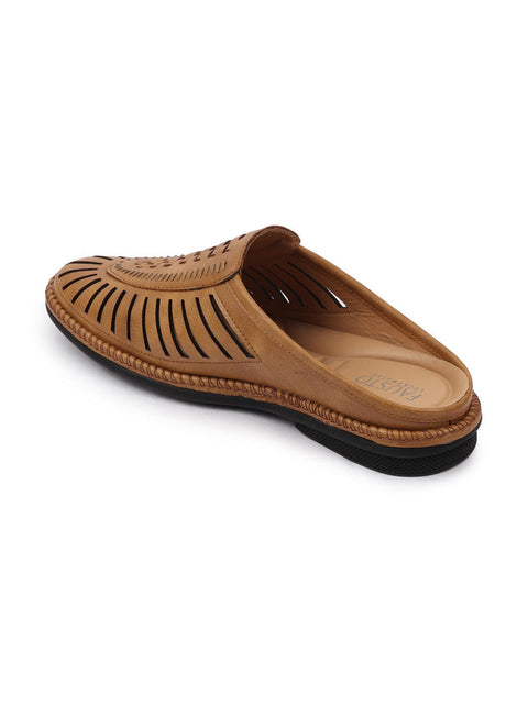 Shop Men Camel Back Open Laser Cut Stitched Ethnic Mojaris Online.