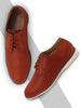 Men Tan Welted Casual Lace Up Shoes