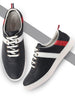 Men Navy Blue/White Stylish Lace Up Sneakers