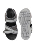 Men Grey Outdoor Sports Phylon Sole Flexi Sandals & Floaters