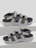 Men Grey Multi Strap Phylon Sole Sandals & Floaters