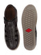 Men Brown Laser Cut Shoe Style Sandals
